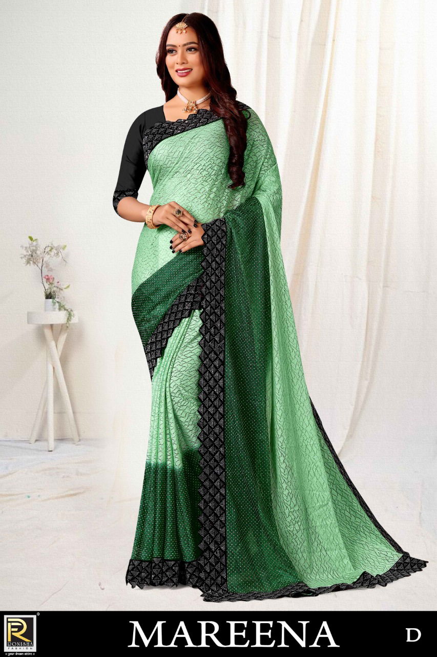 Ronisha Mareena Festive Wear Wholesale Designer Saree Catalog
